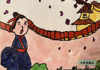 《大林寺桃花配图》